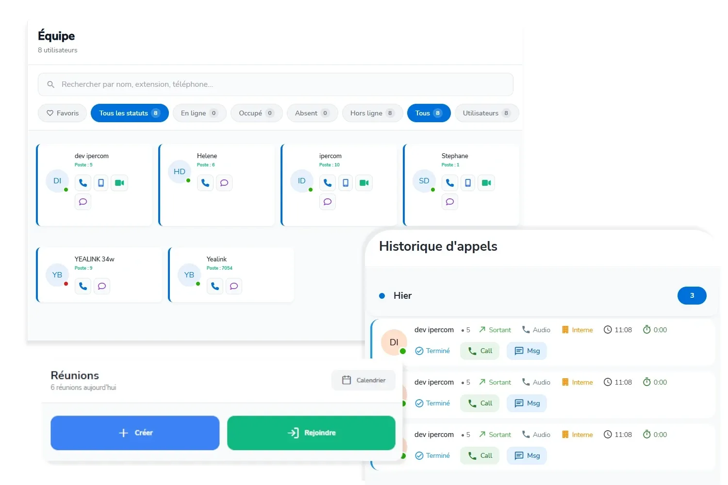 dashboard 1Acces GED partage