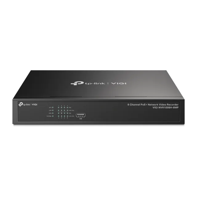 TP-Link VIGI NVR1008H-8MP — NVR 8 canaux 8 ports PoE 113 W