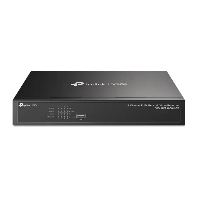 TP-Link VIGI NVR1008H-8P — NVR 8 canaux 8 ports PoE+ 53 W