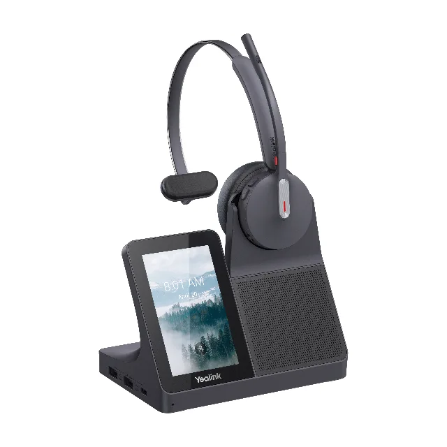Yealink WH64 Workstation Air — casque DECT monaural avec station tactile